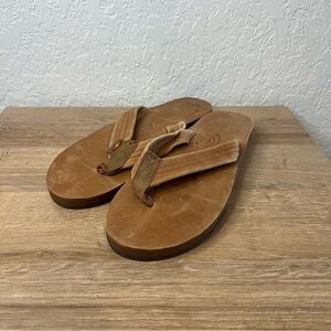 Rainbow Women's Premier Leather Double Layer Sandal Large Fits 7.5-8.5 US